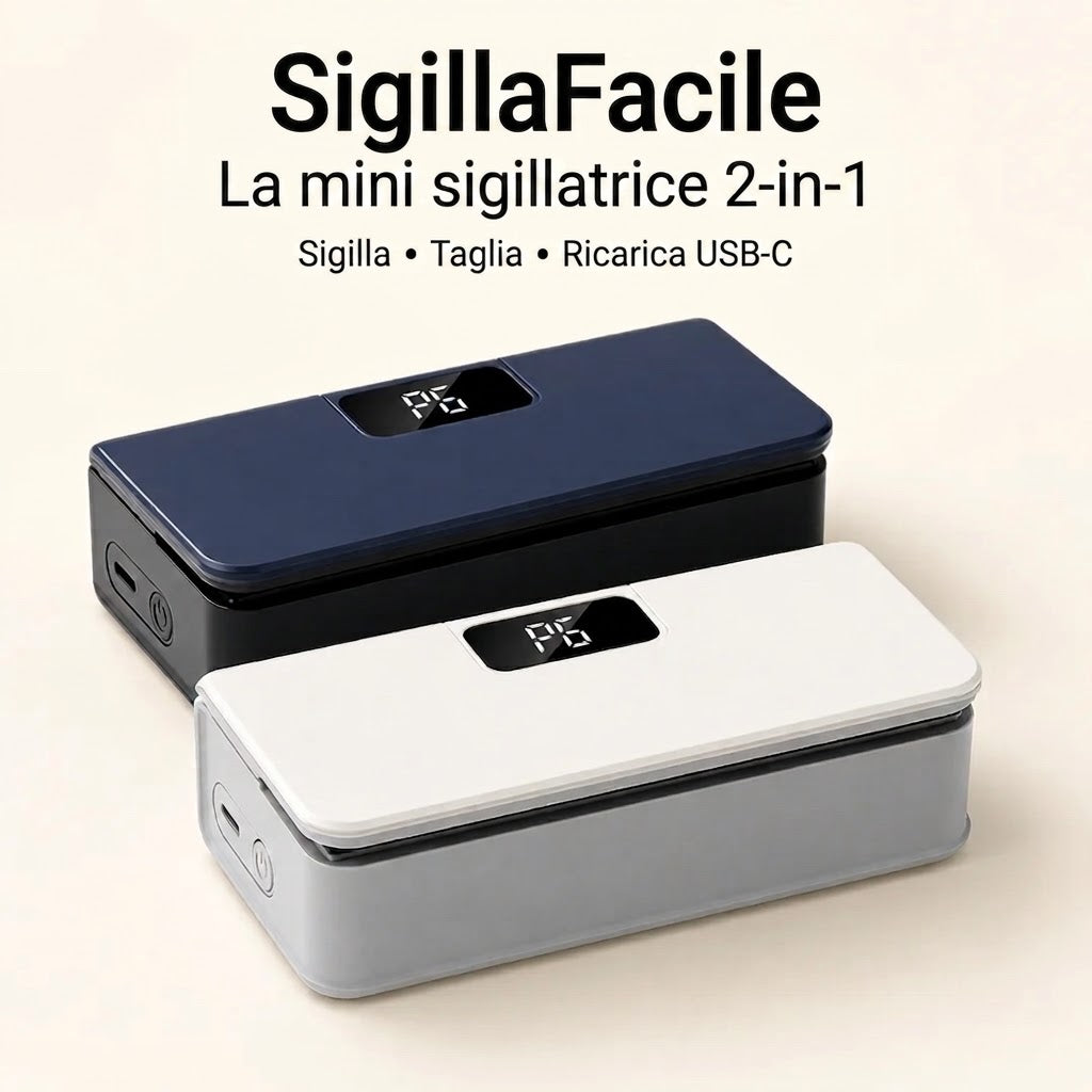 Sigilla Facile – Mini sigillatrice 2-in-1