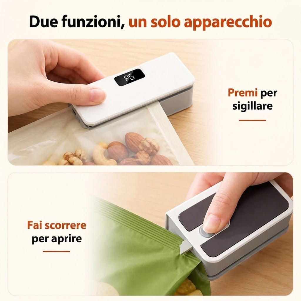 Funzione di sigillatura e taglio